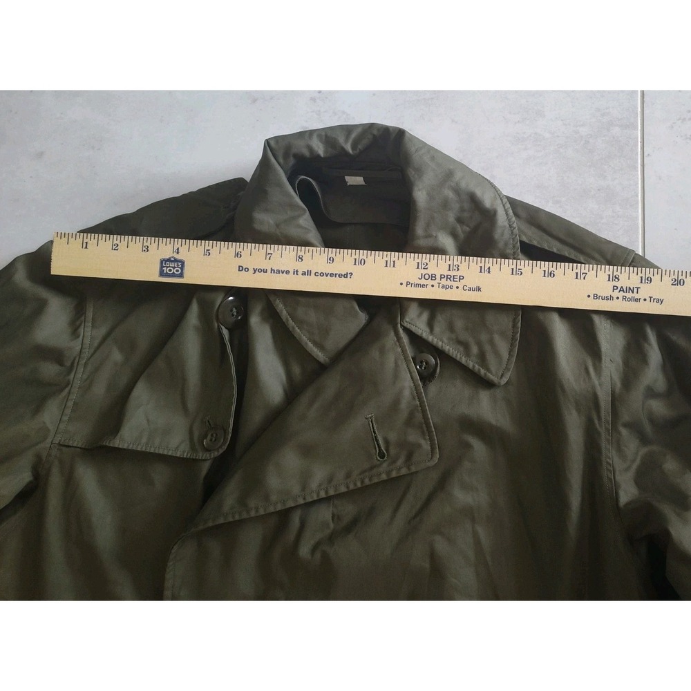 1940's US Army Trenchcoat WW2, Officer's O'coat Field, 38R, Great Shape! W Belt - Picture 10 of 16